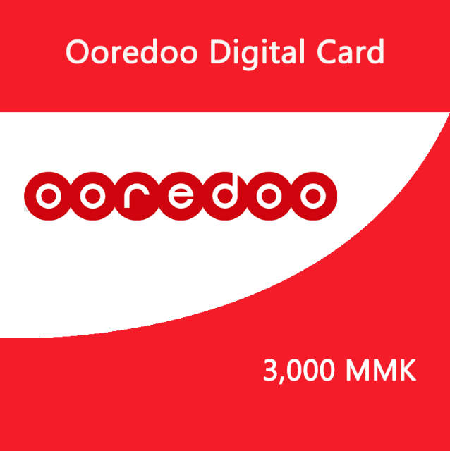 Picture of Ooredoo Digital Epin 3,000 MMK