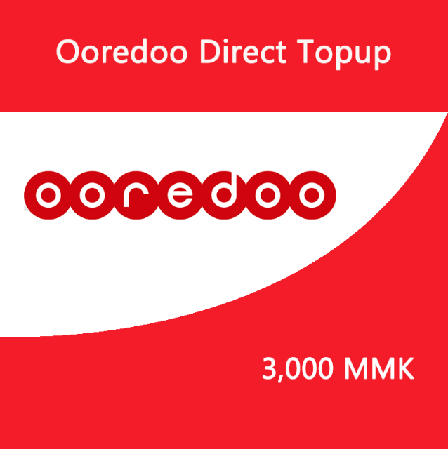 Picture of Ooredoo Direct Top Up 3,000 MMK