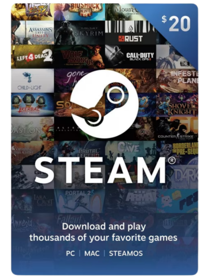 Picture of Steam Wallet USD $20